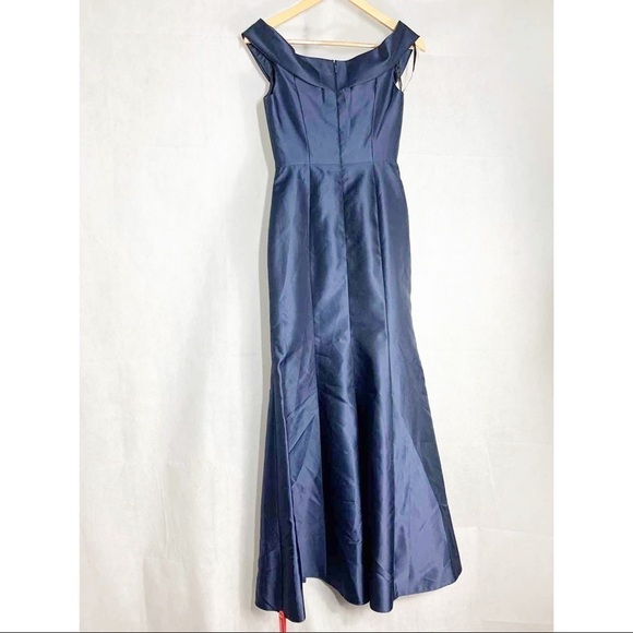 Alfred Sung Off The Shoulder Cuff Trumpet Gown D760 - Picture 2 of 12